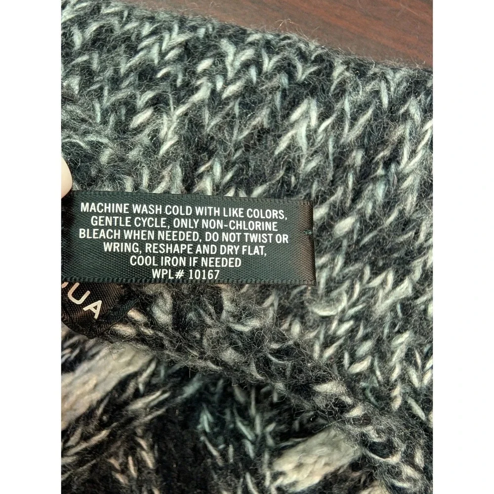 Aqua M Chunky Black And White Fuzzy Pullover Sweater